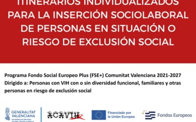 Proyecto itinerarios individualizados para la inserción sociolaboral de personas en situación o riesgo de exclusión social